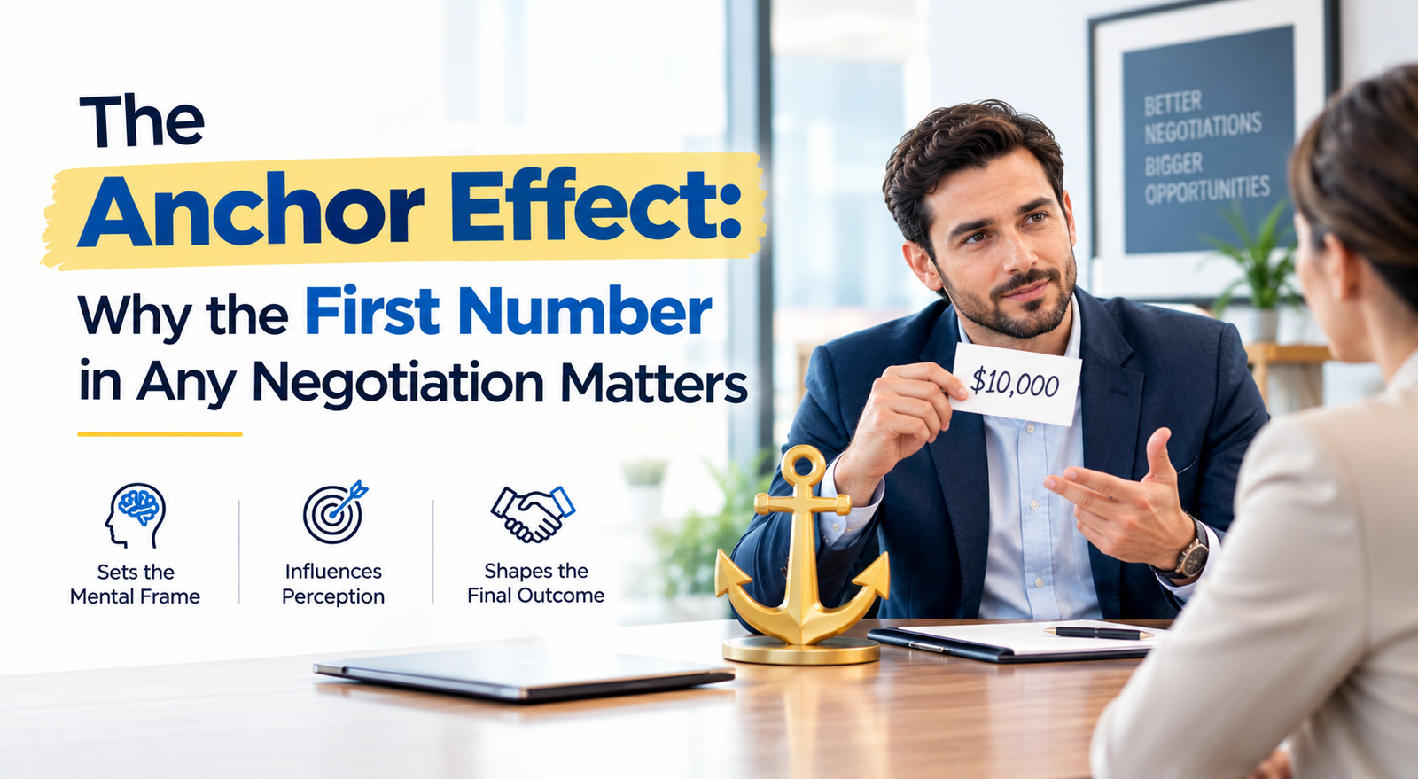 The Anchor Effect: Why the First Number in Any Negotiation Matters More Than People Think By Rahuul Kumar Jain | Business Consultant in Jaipur & Business Coach in Jaipur