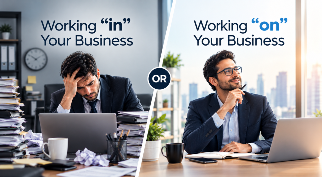 How to Move from Working in Your Business to Working on Your Business By Rahuul Kumar Jain | Business Consultant in Jaipur, Business Coach in Jaipur & Growth Strategist in Jaipur